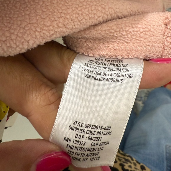 Spyder Speedo Jacket Pink Textured Stretch Knit Full Zip Women’s Size Large EUC - Picture 7 of 7